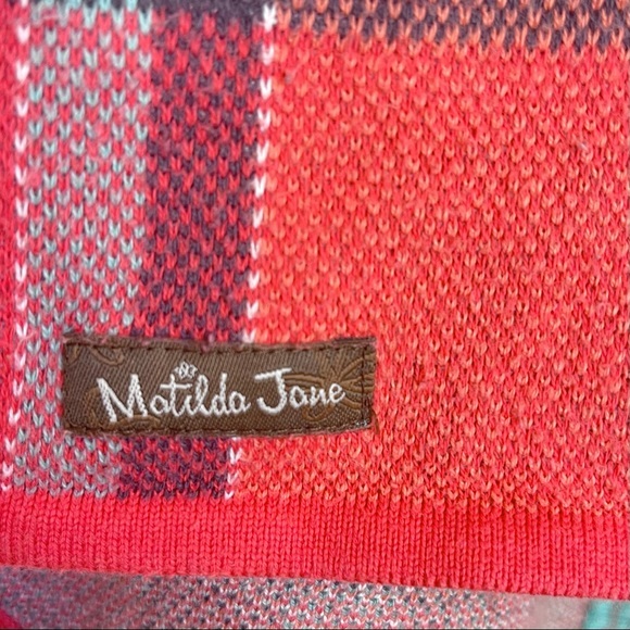 Matilda Jane‎ Steadfast Plaid Fringe Printed Cardigan - Picture 6 of 8